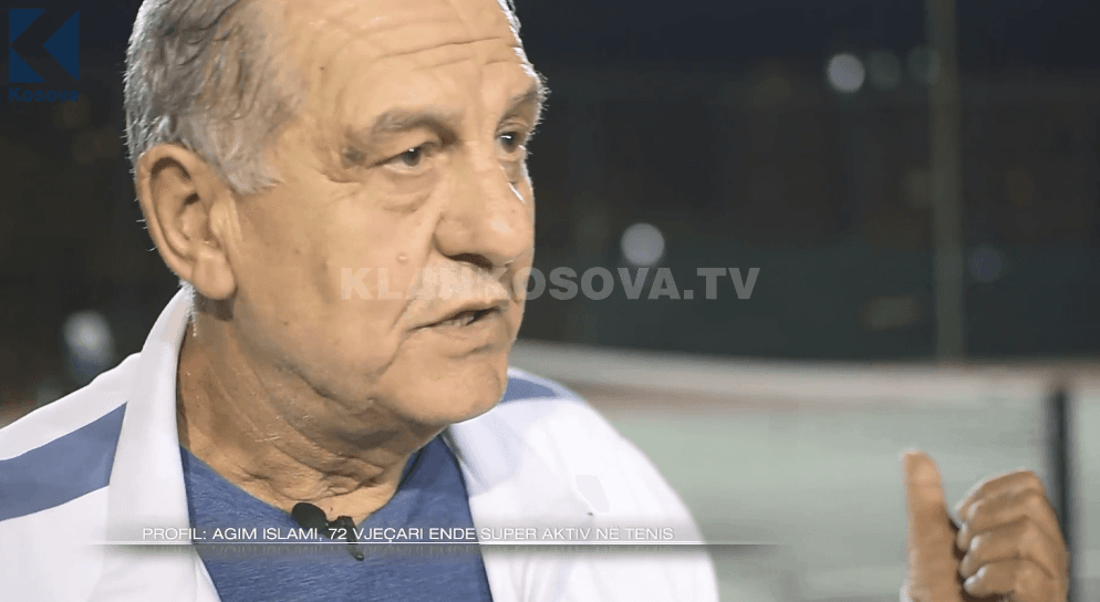 Agim Islami, 72 vjeçari ende aktiv në sportin e tenisit 