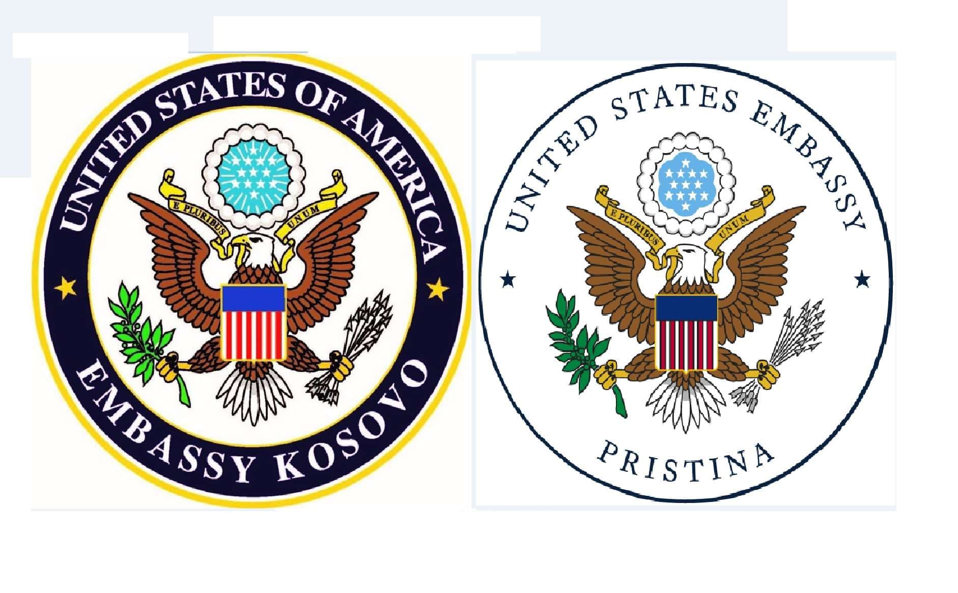 Pse Ambasada Amerikane ndryshoi vulën nga "Kosovo" në "Pristina"?