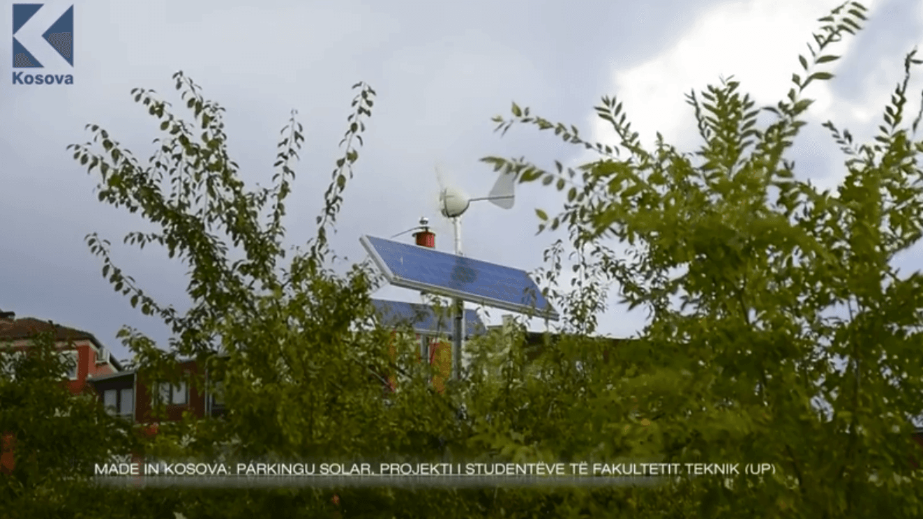 Parkingu solar, projekti i studentëve të Fakultetit Teknik (VIDEO)