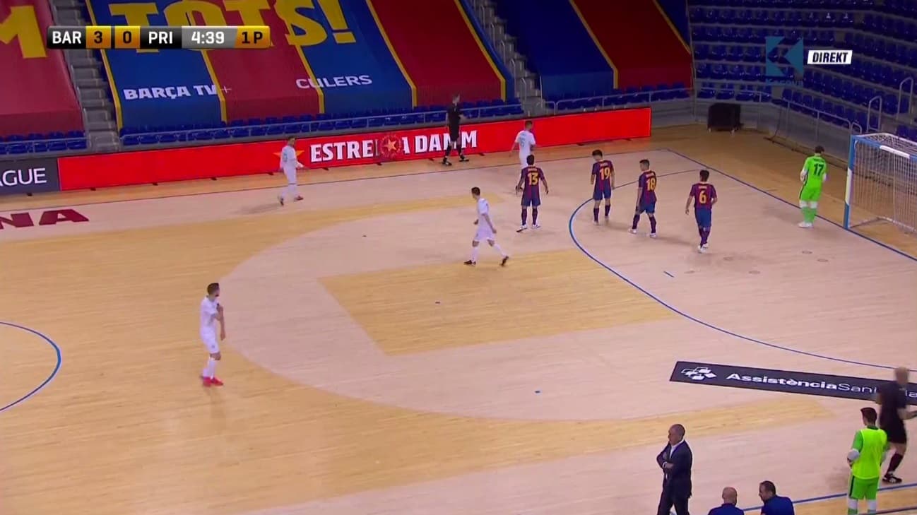 Futsall: Barcelona shënon tre gola kundër Prishtinës
