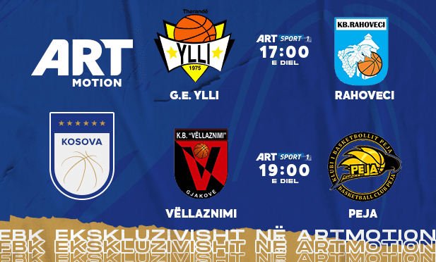 Superliga e Kosovës në basketboll në xhiron e 21-të këtë vikend në Artmotion