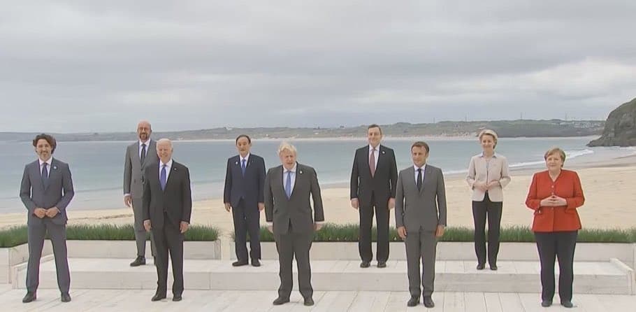 Fotografia e liderëve të G7-ës bëhet MEME