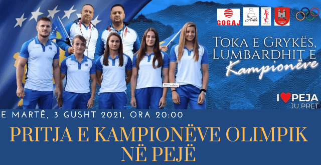 Peja organizon pritje për kampionet olimpike