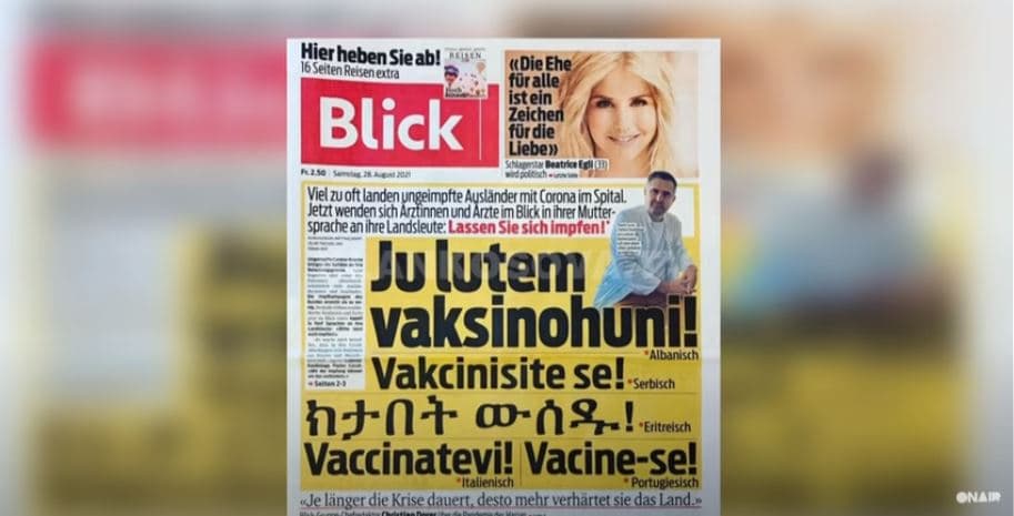 Gazeta zvicerane shkruan shqip ”Ju lutem vaksinohuni” (VIDEO)