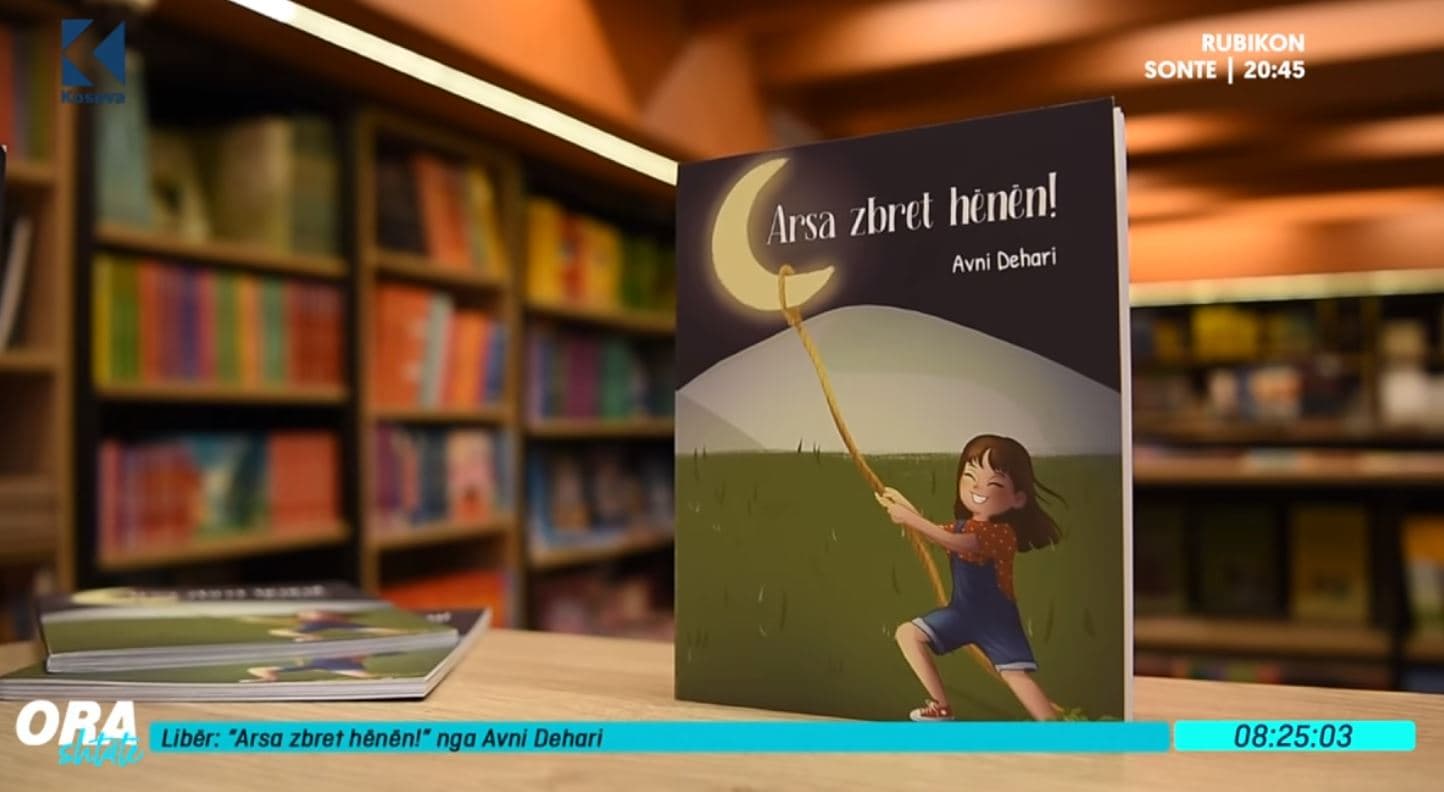 Avni Dehari e shkruan librin kushtuar nipërve dhe mbesës "Arsa zbret hënën" (VIDEO)