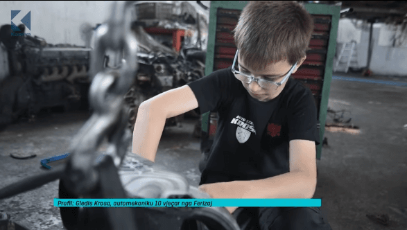 Gledis Krosa, automekaniku 10 vjeçar nga Ferizaj (VIDEO)