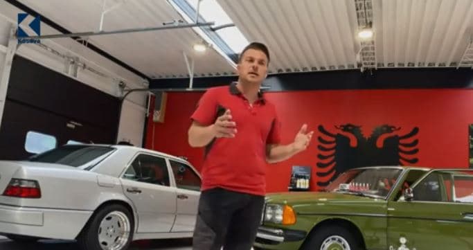 Mercedes W123, i Fatjon Brahës, më i miri në Danimarkë në mesin e 2000 veturave (VIDEO)