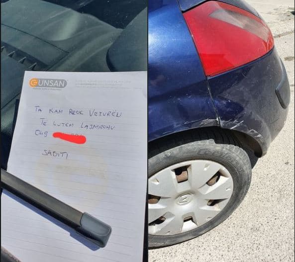 E goditi një veturë sa ishte duke dalë nga parkingu, gjesti i 70-vjeçarit bëhet viral (FOTO)