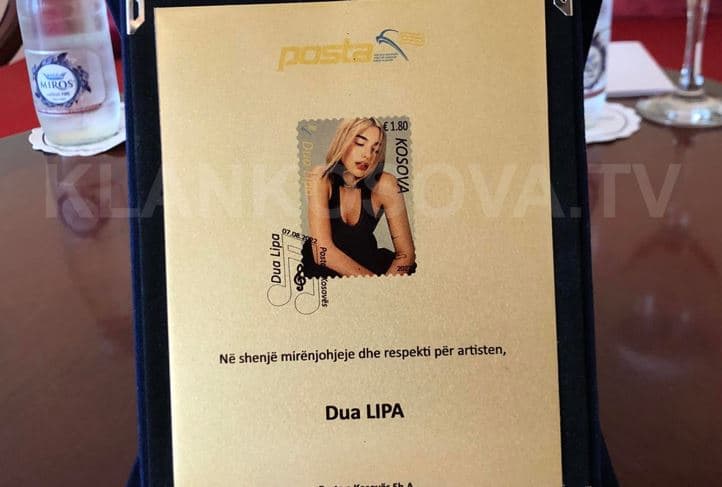 Kosova, nga sot, do ta ketë pullën postare Dua Lipa