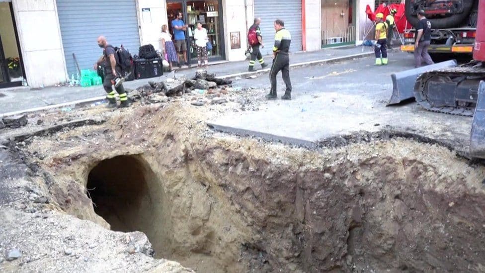 Një grabitës i dyshuar i bankës shpëtohet në Vatikan pas shembjes së tunelit