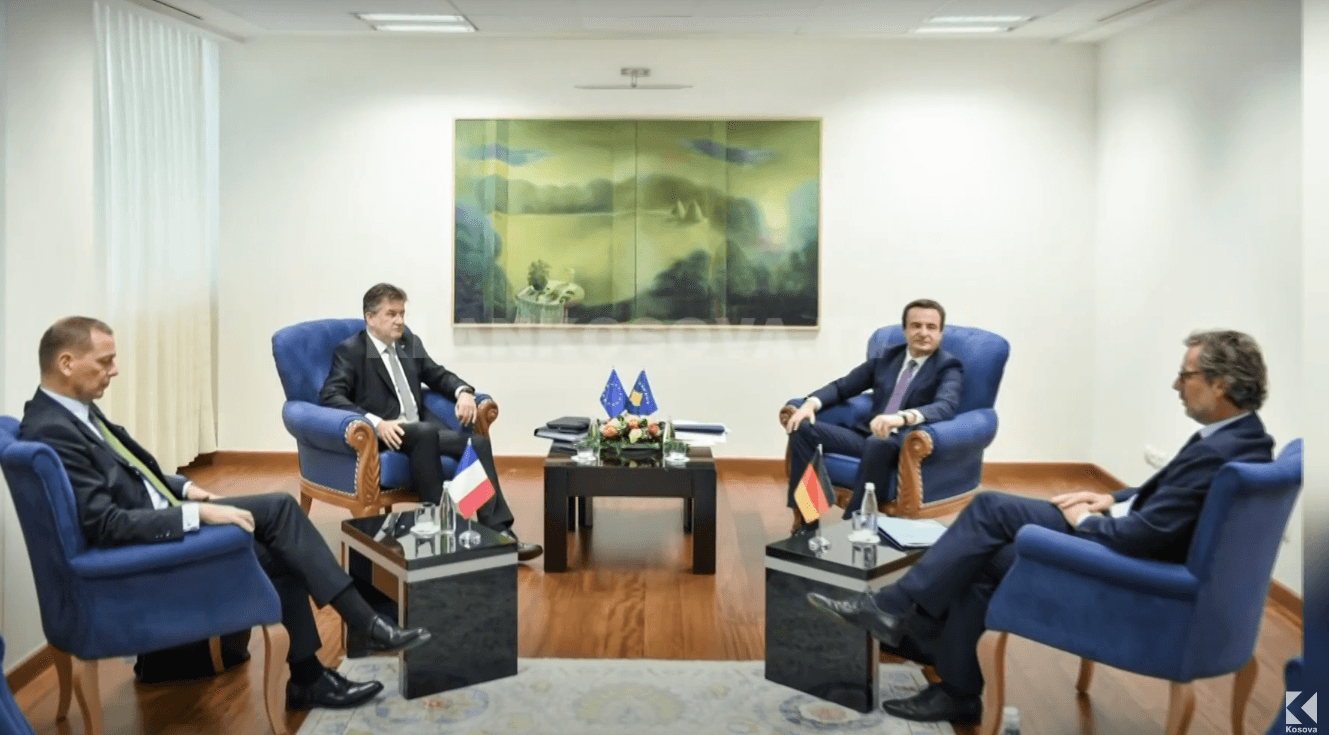Emisarët evropianë diskutuan dy orë me Kurtin për “ndezje” të dialogut (VIDEO)