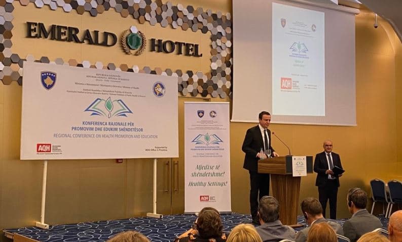 Konferenca për promovimin shëndetësor, Kurti: Sfidë mbetet promovimi për parandalimin e sëmundjeve kronike