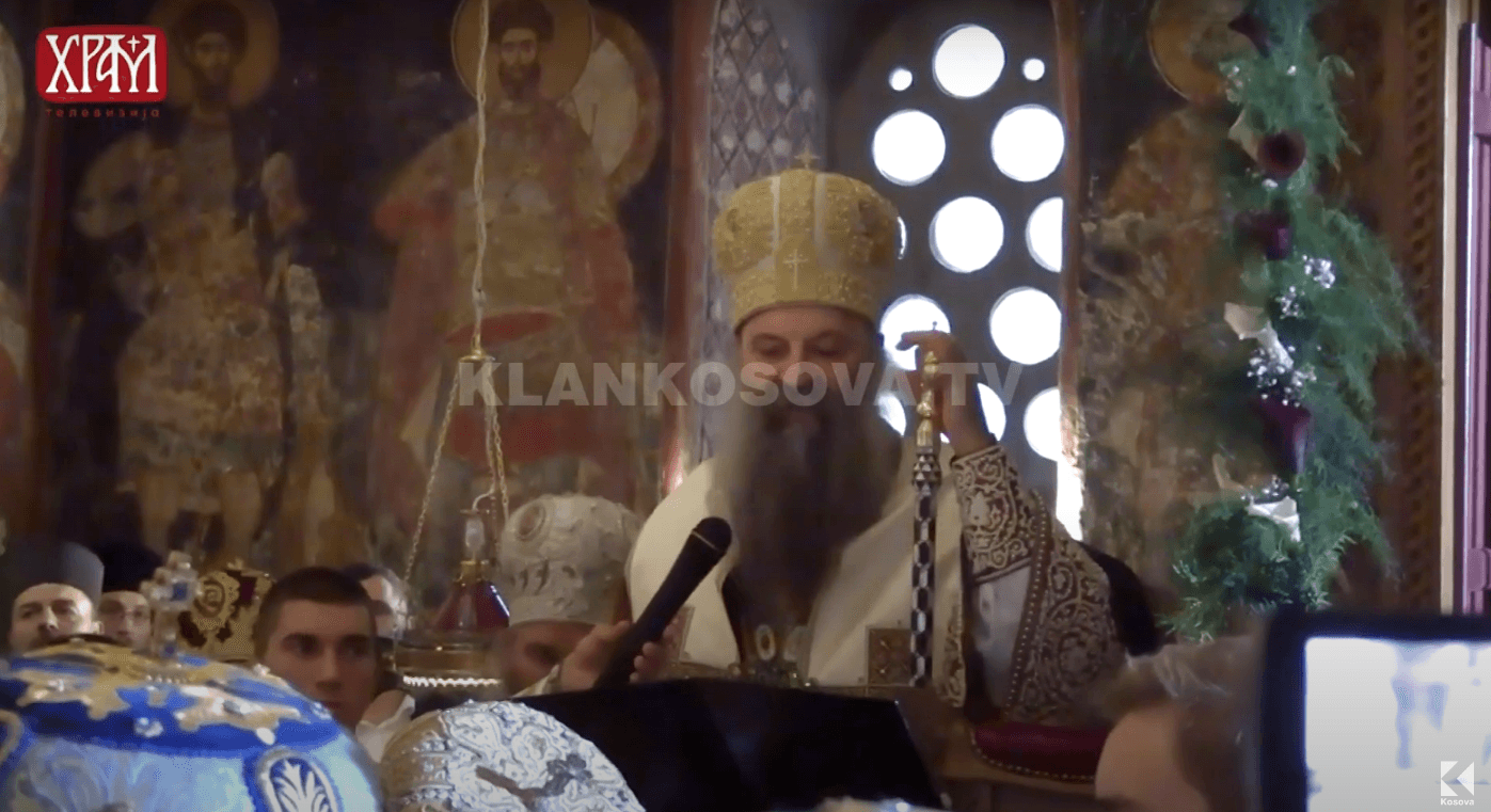 Patriarku serb, Porfirije, shugurohet në Patrikanën e Pejës (VIDEO)