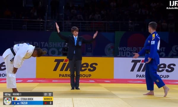 Laura Fazliu e rrëzoi me Ippon kundërshtarën, por diskualifikohet (VIDEO)