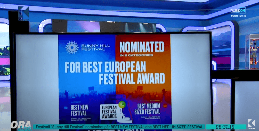 Festivali “Sunny Hill Festival” nominohet për Best New Festival dhe Best Medium-Sized Festival (VIDEO)