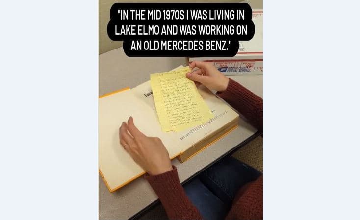 Manuali i riparimit të makinave u kthye në bibliotekë 47 vjet më vonë (VIDEO)