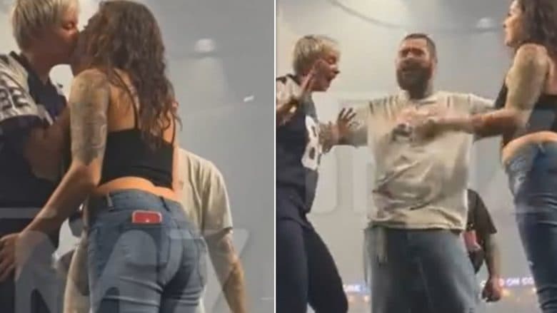Post Malone “marton” dy fanset e tij në mes të skenës (FOTO)
