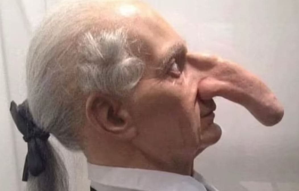 Ky burrë e kishte hundën 19 centimetra të gjatë