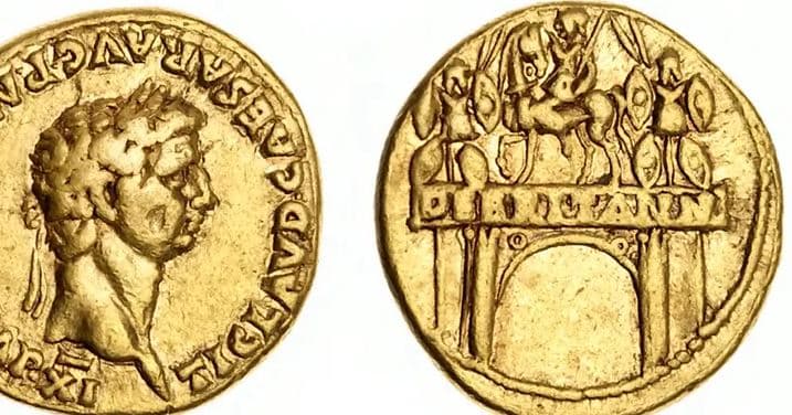 Monedha e artë romake e gjetur në Pompei shitet për 22 mijë e 400 dollarë në ankand