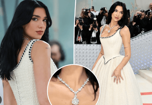Dua Lipa në Chanel, fustanin mahnitës që dikur e modeloi Claudia Schiffer (FOTO)