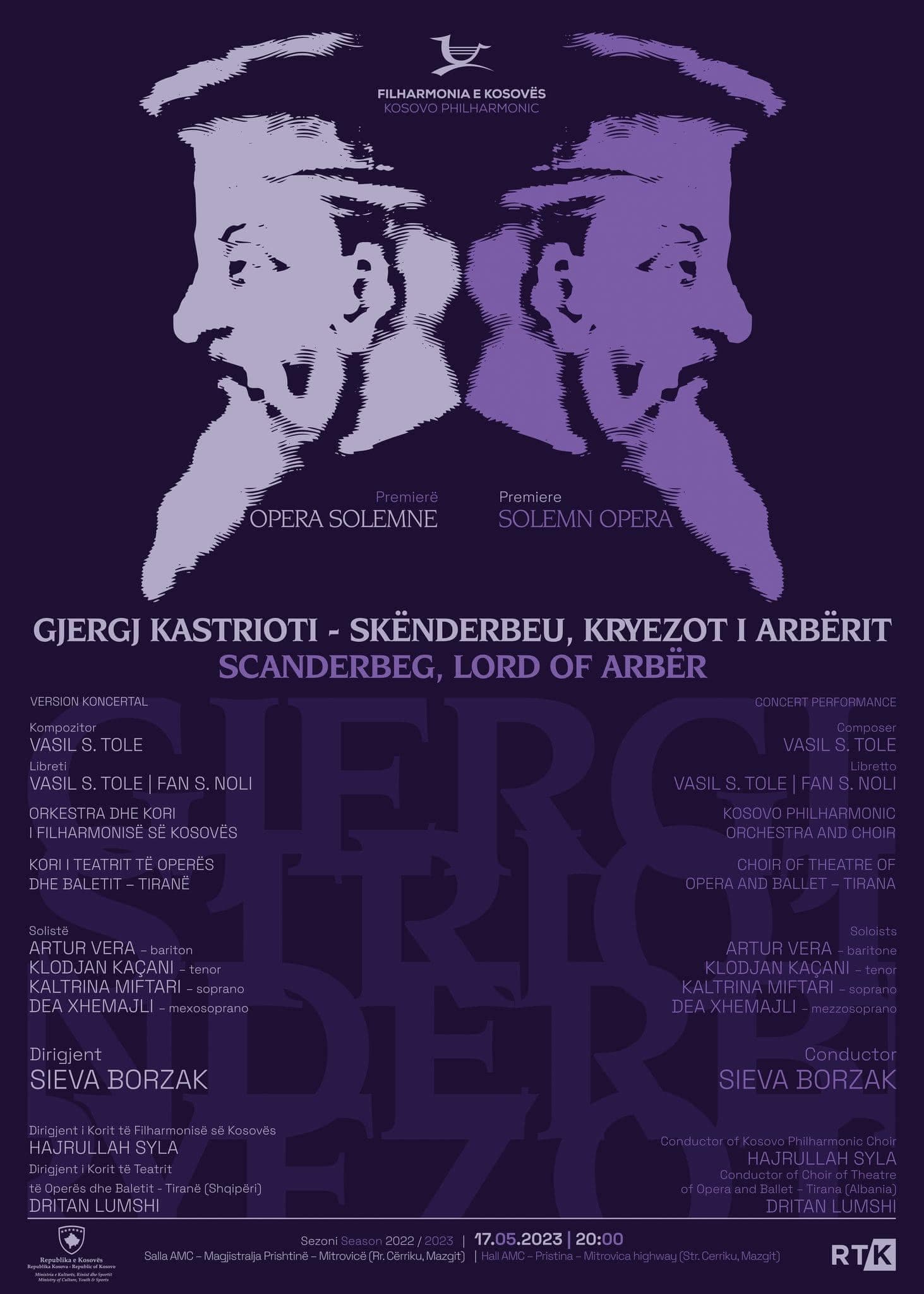 Opera “Skënderbeu, kryezot i Arbërit”, jepet premierë në Kosovë
