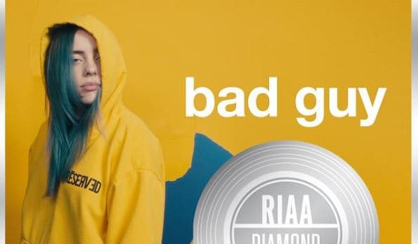 Bilie Eilish e lumtur, kënga "Bad Guy" e merr certifikatën e diamantit