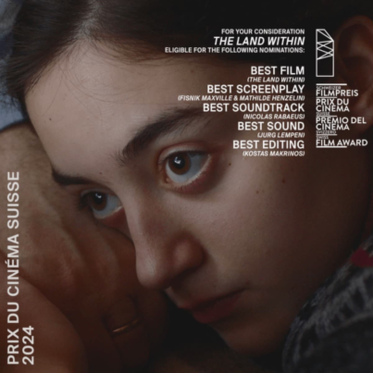 “The Land Within” kualifikohet për nominim në 5 kategori të Çmimeve të Filmit Zviceran