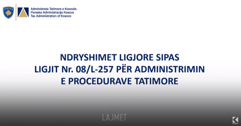 Legjislacioni tatimor, Ligji i ATK-së nuk lë dilema (VIDEO)