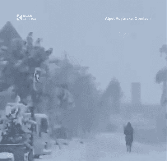 Bora zbardh një vend të Austrisë (VIDEO)