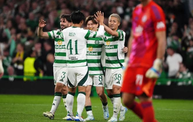 Celticu dërrmon Slovan Bratislavën në Ligën e Kampionëve