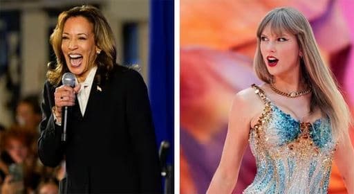 Taylor Swift mbështet Kamala Harrisin për presidente