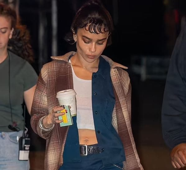 Zoë Kravitz ekspozon barkun e tonifikuar
