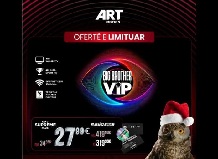 Këto janë dy kanalet ekskluzive ku mund ta ndiqni BIG Brother VIP