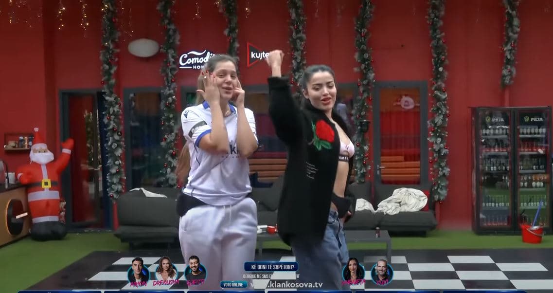 Anisa dhe Lela kërcejnë me këngën e Gjestit (VIDEO)