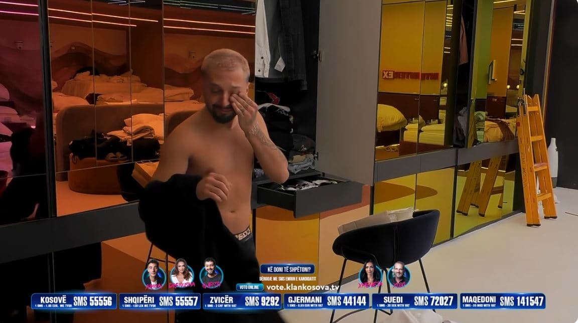Gjesti qan për realizimin e këngës në Big, e falënderon ‘Vëllain e Madh’ (VIDEO)