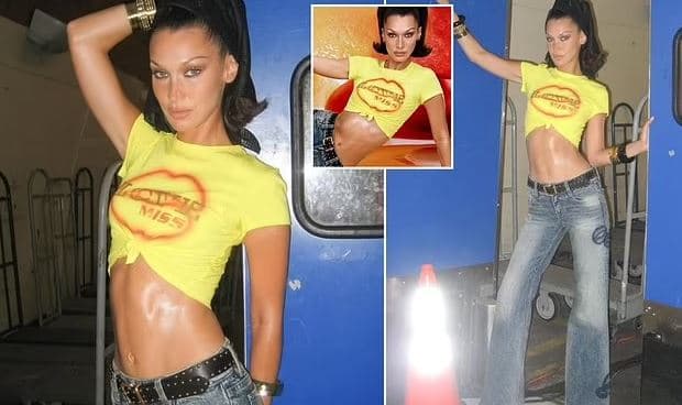 Bella Hadid vë në pah linjat e zjarrta trupore