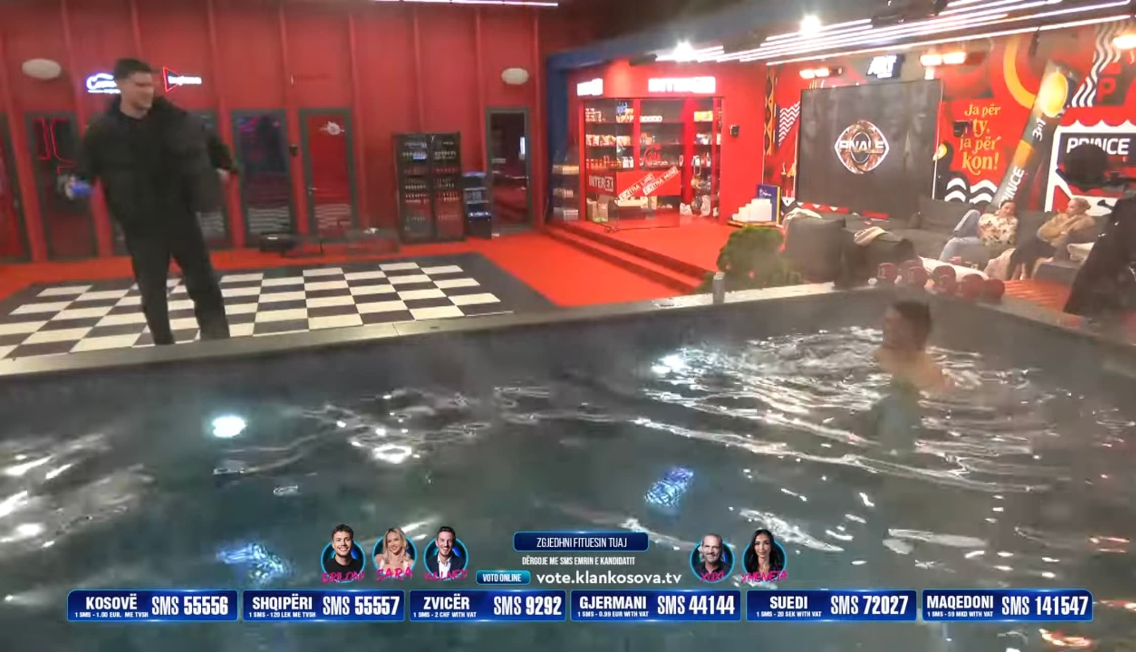 Vullneti e provokon Drilonin nga pishina, ia përmend zarfin e zi (VIDEO)