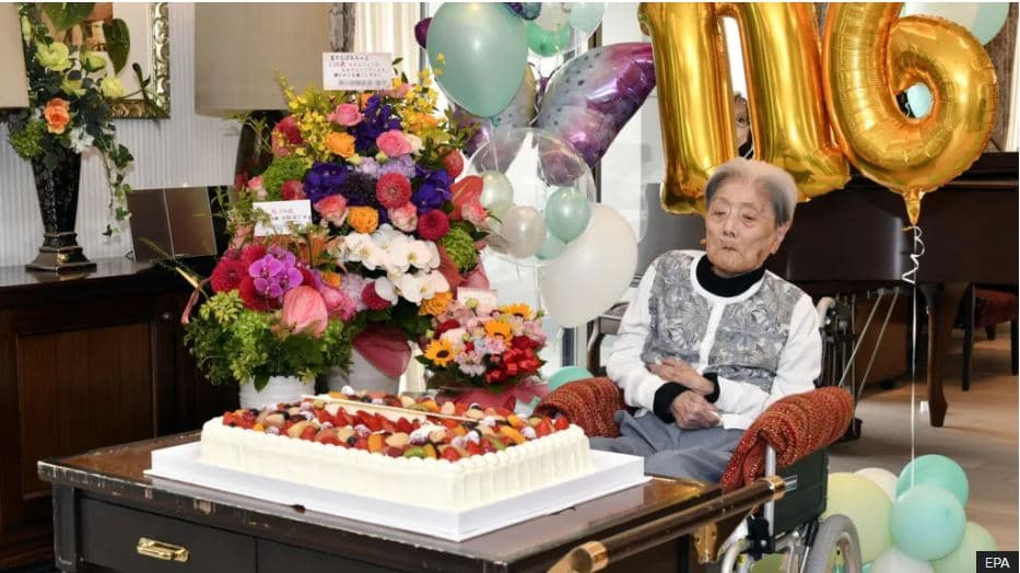 Vdes japonezja në moshën 116-vjeçare, ishte personi më i vjetër në botë
