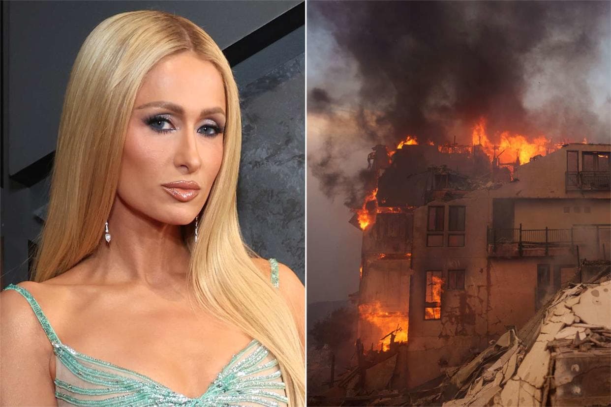 “Shumë njerëz kanë humbur gjithçka”, Paris Hilton kthehet në shtëpinë e djegur në Malibu (VIDEO)
