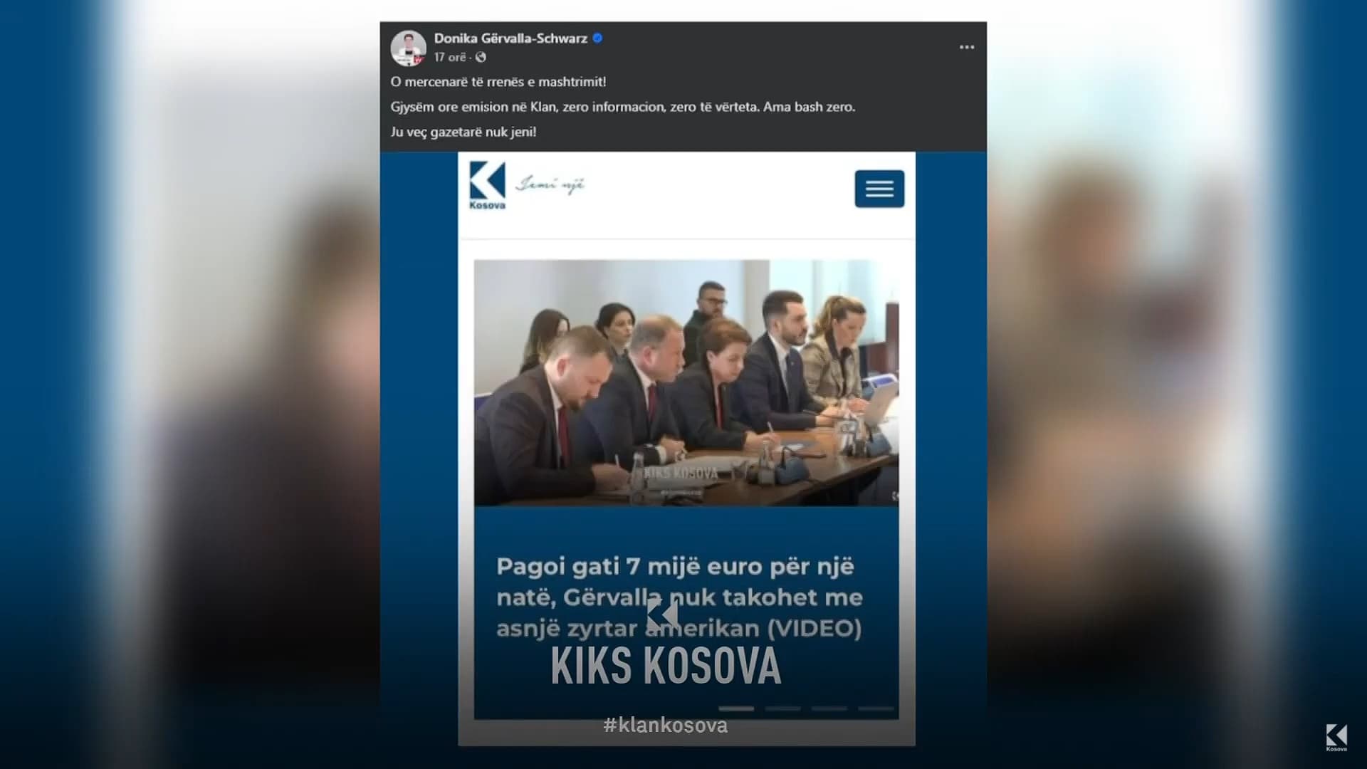 Donika Gërvalla “e mbyll gojën” për takimet në ShBA, “e hap” kur shan gazetarët (VIDEO)
