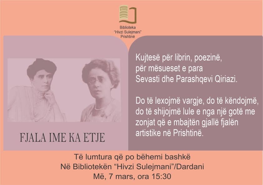 “Fjala ime ka etje” , takim letrar në Prishtinë për 7 Marsin