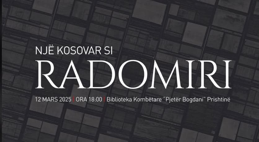 “Një kosovar si Radomiri”, libri që promovohet sot në Bibliotekën Kombëtare