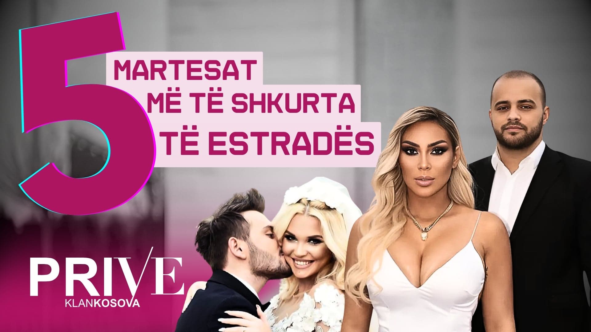 Kush kë e ndau në estradë? Martesat më të shkurtra të shoubizit shqiptarë (VIDEO)