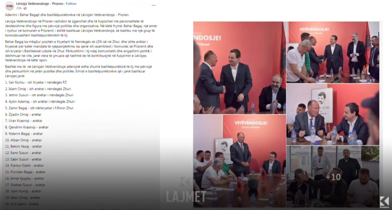 Reagimet në Prizren: Aderimet e VV-së, as nga LDK-ja, as nga Zhuri (VIDEO)