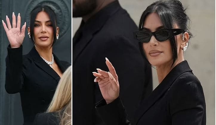 Kim Kardashian mbërrin në gjykatën e Parisit me gjerdan dhe vathë luksoz