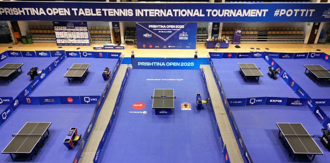 Nis turneu “Prishtina Open 2025”, mbi 275 pingpongistë nga 25 shtete në Kosovë