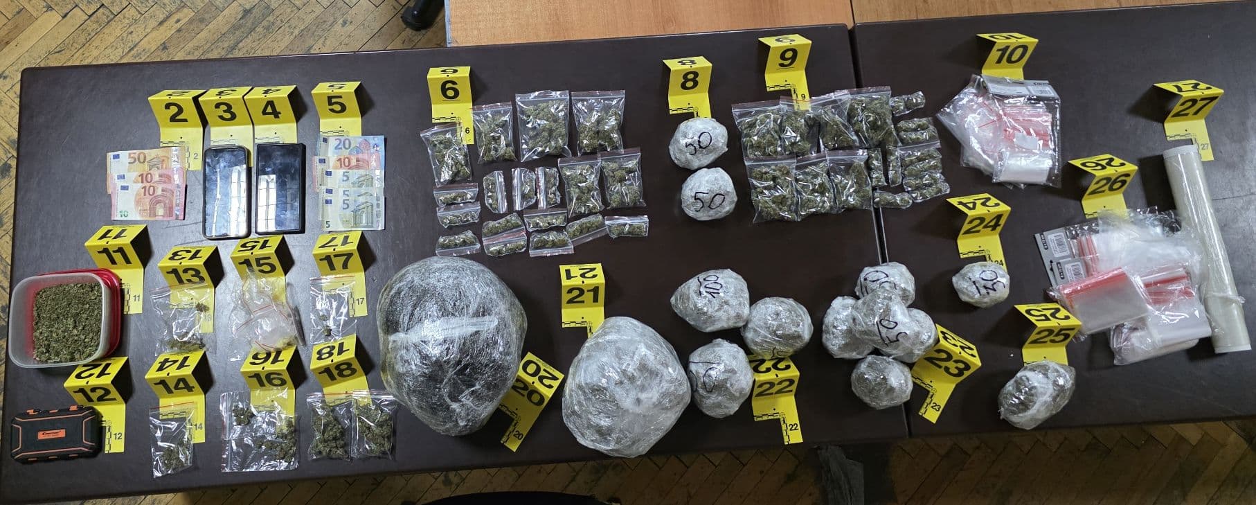 Operacioni "Sezoni Veror": Kapen mbi 2 kilogramë marihuanë, tre në pranga