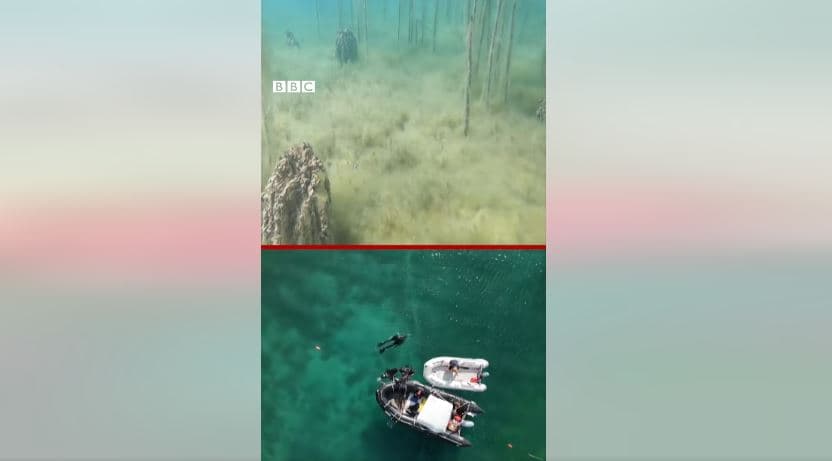 BBC shkruan për zbulimin e vendbanimit 8 mijë vjeçar në liqenin e Ohrit, më i vjetri në Evropë (VIDEO)