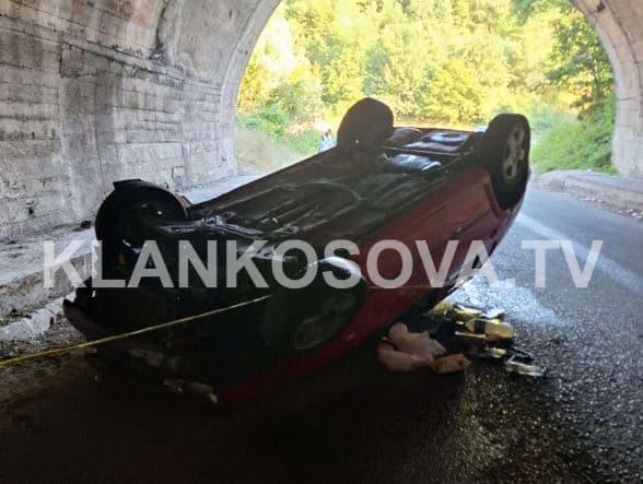 Vetaksident te tuneli i parë në Mitrovicë, dyshohet për të lënduar (FOTO)