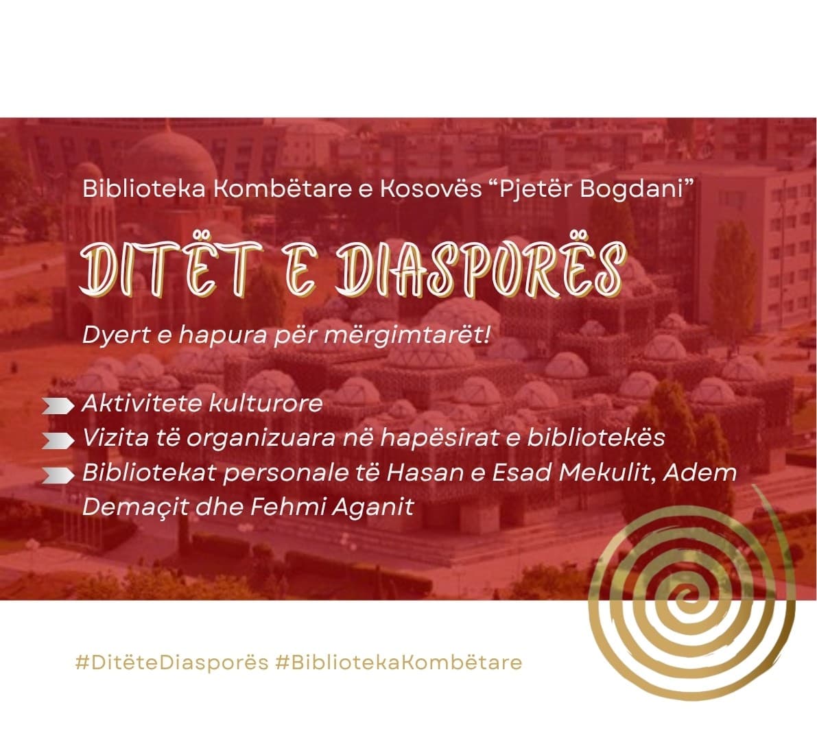 Ditët e Diasporës - Biblioteka Kombëtare zgjat orarin